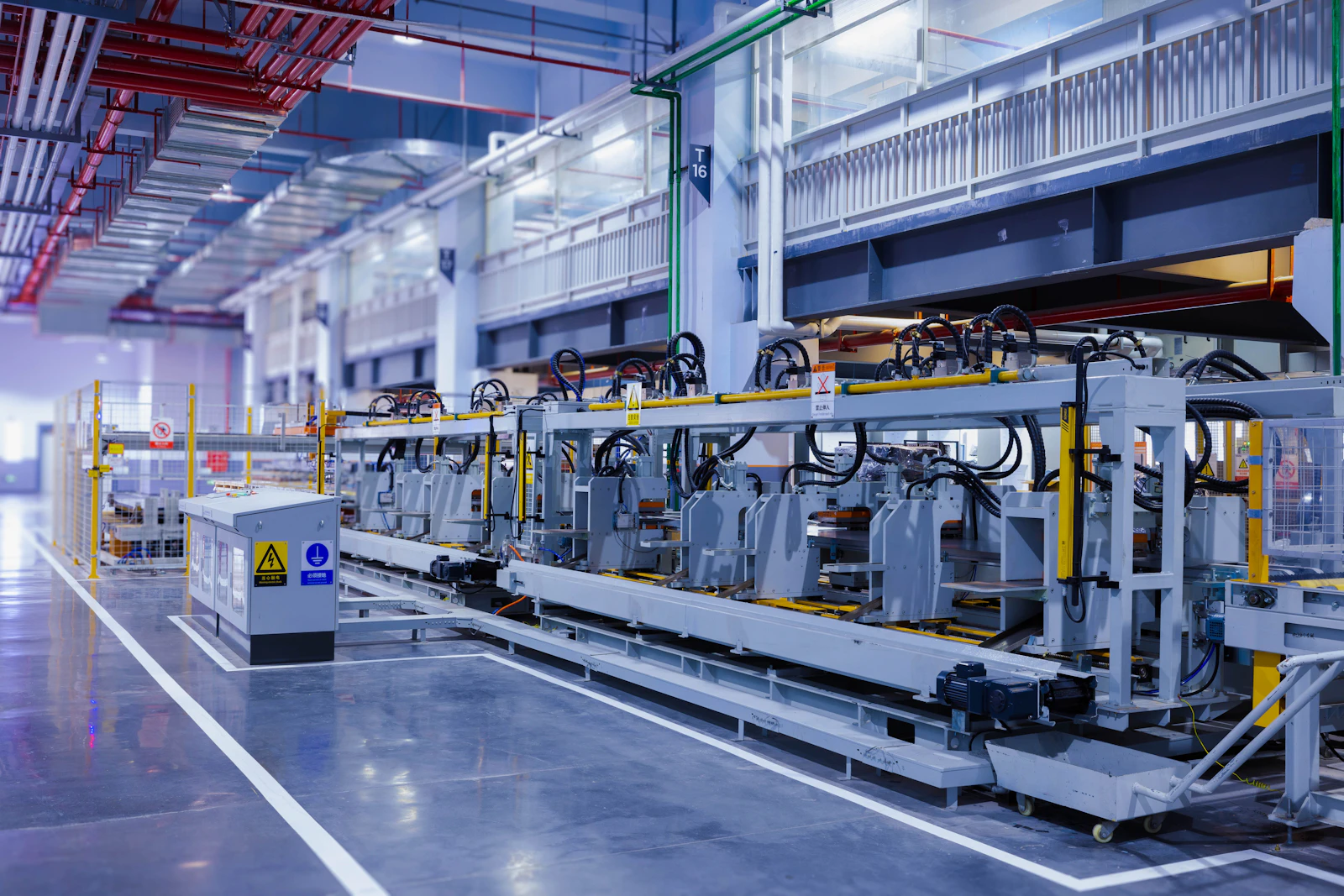 Site industriel — équipement de production, dimension du dispositif